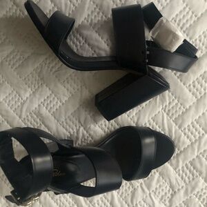 Brook Brothers Leather Dark Navy Sandals